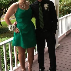 Green Sherri Hill homecoming dress